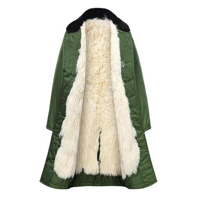 羊皮毛一体大衣男长款超厚羊皮袄