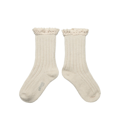 Collegien羊毛短袜时尚小腿袜