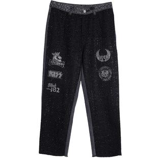 TCH潮牌轻奢大C长裤烫钻牛仔裤男女同款商场同款T214203002