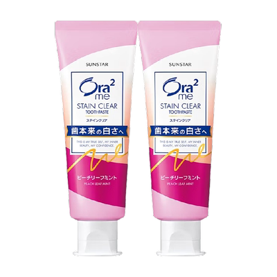 皓乐齿/Ora2牙膏鲜桃薄荷2支装