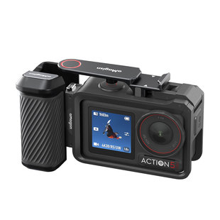 用于DJI大疆Action 5Pro/4/3街拍手柄适配原装兔笼OA运动相机配件