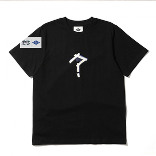 MADNESS TAPE PRINT TEE 复古问号印花圆领短袖余文乐工装男女T恤