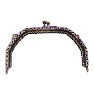 复古口金之圆玻珠绞索纹古铜色/扫枪色穿孔口金 15元/个降价