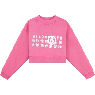 【折扣】MM6 Maison Margiela秋冬女童印花棉质平纹布卫衣