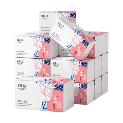 丽邦抽纸420张大包家用实惠装