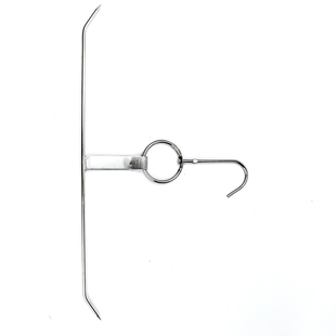 北京烤鸭挂钩双钩子 烧腊钩 不锈钢晾鸭胚勾烧鹅钩猪牛单肉钩烤夹