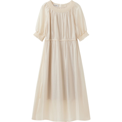 【播奥莱】播法式雪纺短袖连衣裙女25夏独特绝美小裙子DDS2LD5027