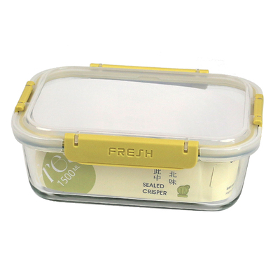 玻璃圆形方形饭盒可加热冷保鲜盒