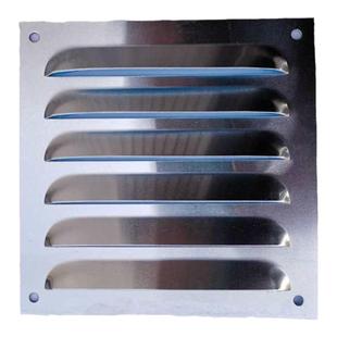 不锈钢百叶窗通风散热铝合金排风口格栅外墙防雨风罩出风口冲孔板