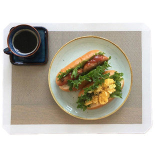 霜山日式防烫餐垫防水防油烘焙烤盘垫硅胶揉面垫家用耐磨防滑桌垫