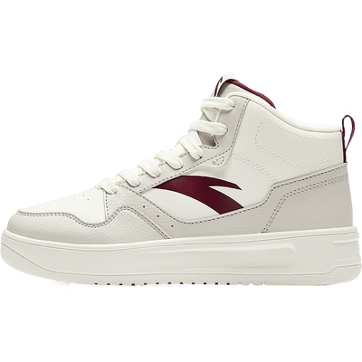 安踏高帮板鞋厚底防水保暖女鞋