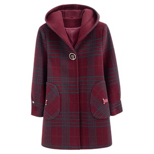 胖妈妈加肥加大码毛呢外套高贵