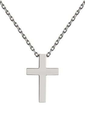极简小款银十字架项链圣诞节礼物