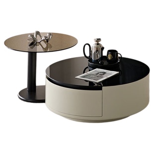 全友家居2025新款客厅家用收纳边几现代简约落地茶几电机机柜组合