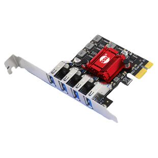SSU 台式电脑PCI-E转USB3.2Gen1扩展卡Pcie转4口USB3.0转接卡