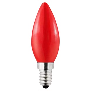 E12E14E27螺口红色灯笼灯泡LED供佛神台灯长明莲花灯拜佛财神灯泡