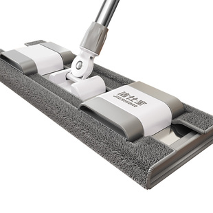 夹布拖把2025新款家用一拖净干湿两用平板拖把懒人替换布拖地神器