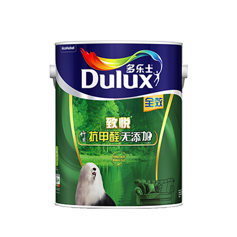 多乐士乳胶漆室内家用涂料油漆竹炭抗甲醛全效无添加环保自刷墙漆