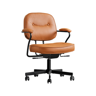 坐管家真皮电脑椅家用阿勒夫耶人体工学椅欧包椅子办公椅女生卧室