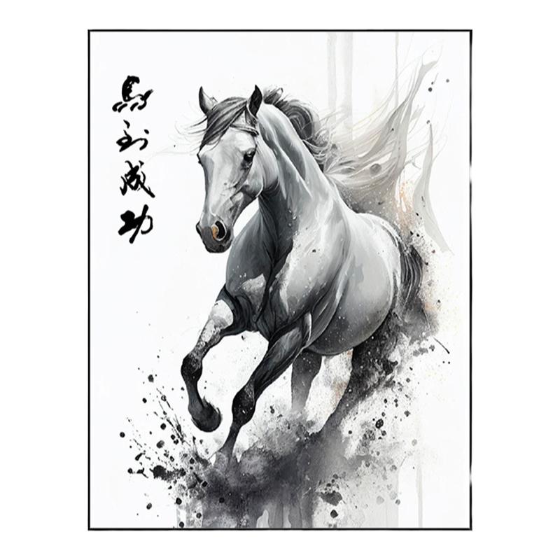 diy数字油画装饰画玄关走廊过道