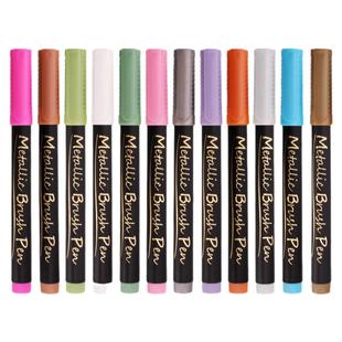 高达模型上色马克笔水性金属尖头渗线补色笔改装消色笔手办软头笔