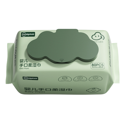 超亚婴儿湿巾手口屁专用80抽