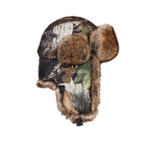 大树迷彩雷锋帽防水防风保暖滑雪护耳防寒东北光头强棉帽子男女潮