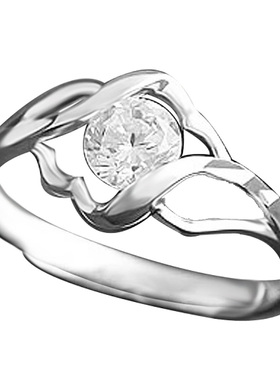 999纯银女个性刻字生日礼物戒指