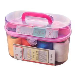 家用针线盒套装百宝箱针线手工缝纫缝补针线包套装便携式大号包邮