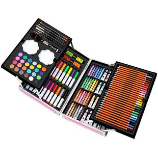 儿童水彩笔画笔套装礼盒小学生画画工具全套绘画美术专用彩色笔幼儿园可水洗男孩女孩生日礼物学习文具