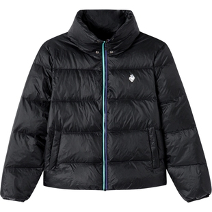 乐卡克法国公鸡秋冬女子短款羽绒服轻薄保暖红色外套