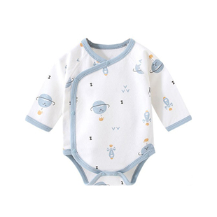 婴儿包屁衣秋冬纯棉打底内衣新生儿衣服长袖四季宝宝三角爬服秋装