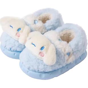 暖之缘儿童棉拖鞋玉贵狗男童女童秋冬季室内加绒加厚可爱卡通棉鞋