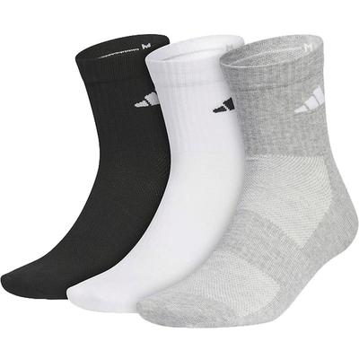 滔搏adidas阿迪达斯男女三双装袜子中筒袜运动休闲袜JC9272