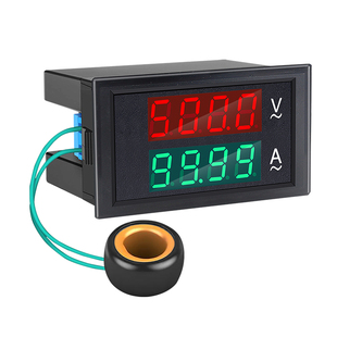 交流数显电压表电流表500v100a高精度有效值双显测量仪DL69-2042T
