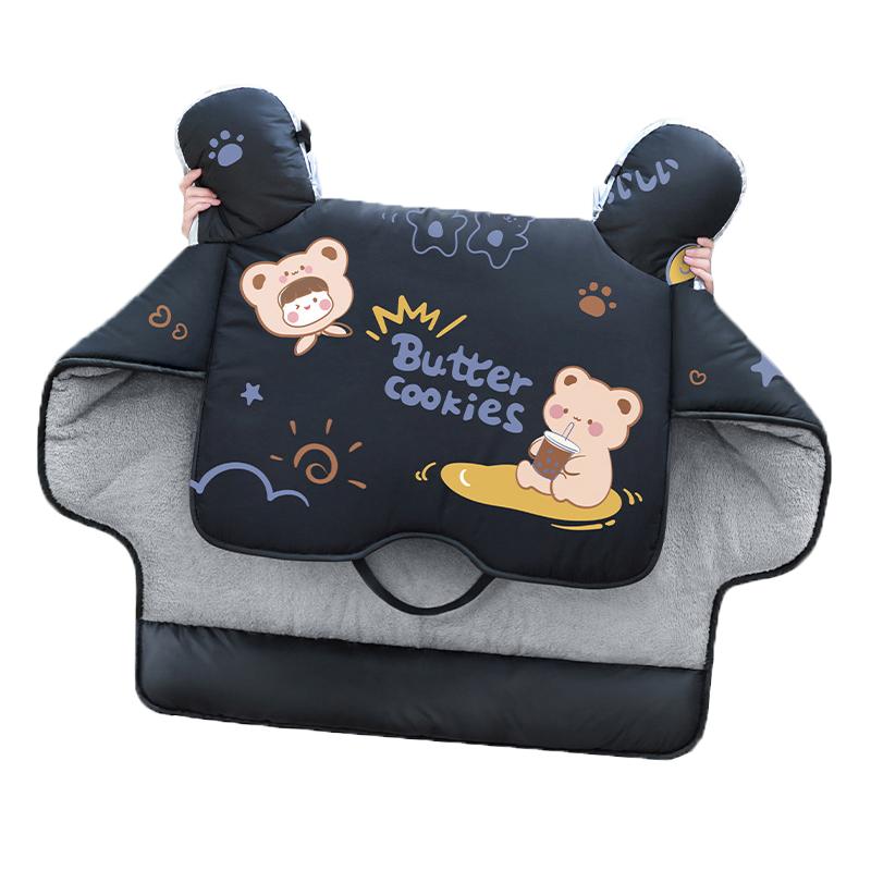 电动车挡风被冬季款加绒加厚加大电瓶车摩托车挡风被防水防风保暖