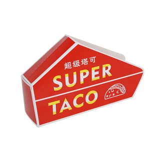 Taco塔可包装盒墨西哥玉米饼打包盒外卖小吃纸盒玉米煎饼盒子定制