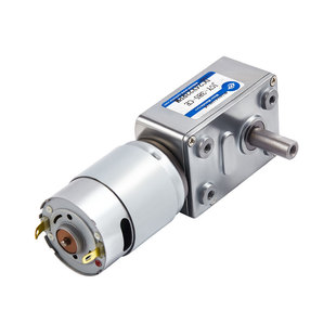 JGY385微型直流涡轮蜗杆减速马达自锁齿轮调速小电机12v24v电动机