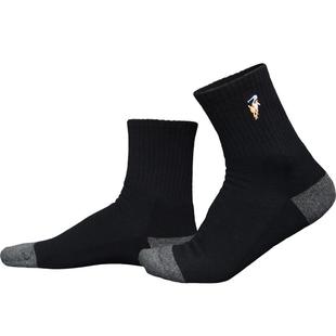 Polo袜子男加厚毛巾袜男袜子运动吸汗中筒袜加绒长袜男士袜冬季