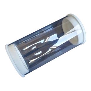 大孔径透明管两头带盖子透明硬管PC管透明包装筒不易碎长度可定