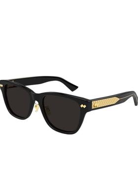 【新款】开云眼镜葆蝶家BV男女同款矩形防晒太阳镜墨镜BV1402SK