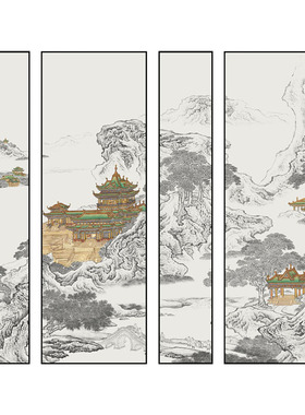 蓬莱仙境挂画客厅装饰画