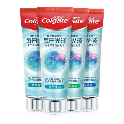 高露洁每日光泽牙膏亮白修护齿面