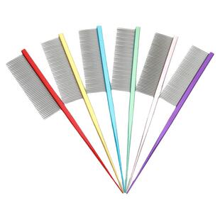 宠物猫梳尖尾梳马尔济斯扎辫子密齿开结约克夏猫咪梳子分界梳子