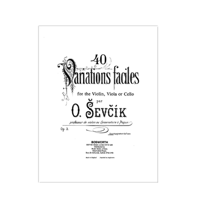 舍夫契克小提琴练习变奏曲