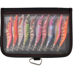 路亚饵木虾套装 2.5 3.5号夜光木虾鱿鱼钩荧光假虾木虾鱿鱼钩套装