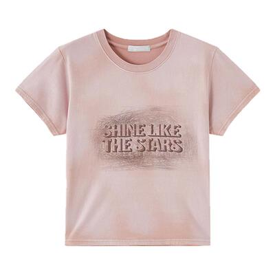 【明星同款】MOUSSY2026夏季新品复古字母短袖T恤028JSZ90-1085