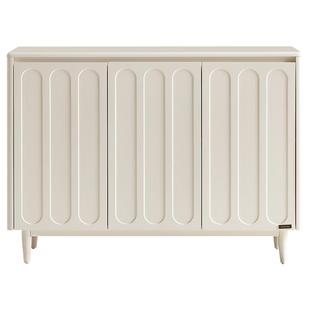 政府补贴全友家居奶油风边柜入户进门玄关柜客厅卧室收纳储物柜