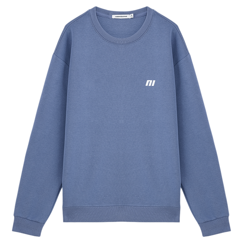 美特斯邦威卫衣男女同款2025秋冬情侣装圆领美式高街重磅宽松上衣