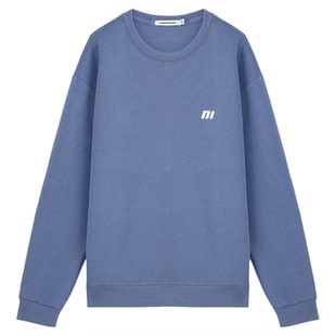 美特斯邦威卫衣男女同款秋冬情侣装圆领美式高街重磅宽松上衣